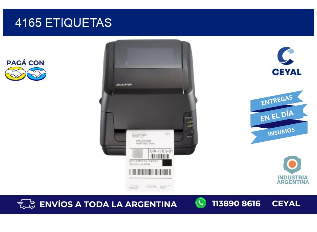 4165 ETIQUETAS