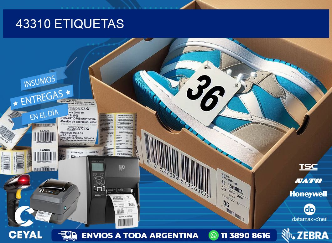 43310 ETIQUETAS