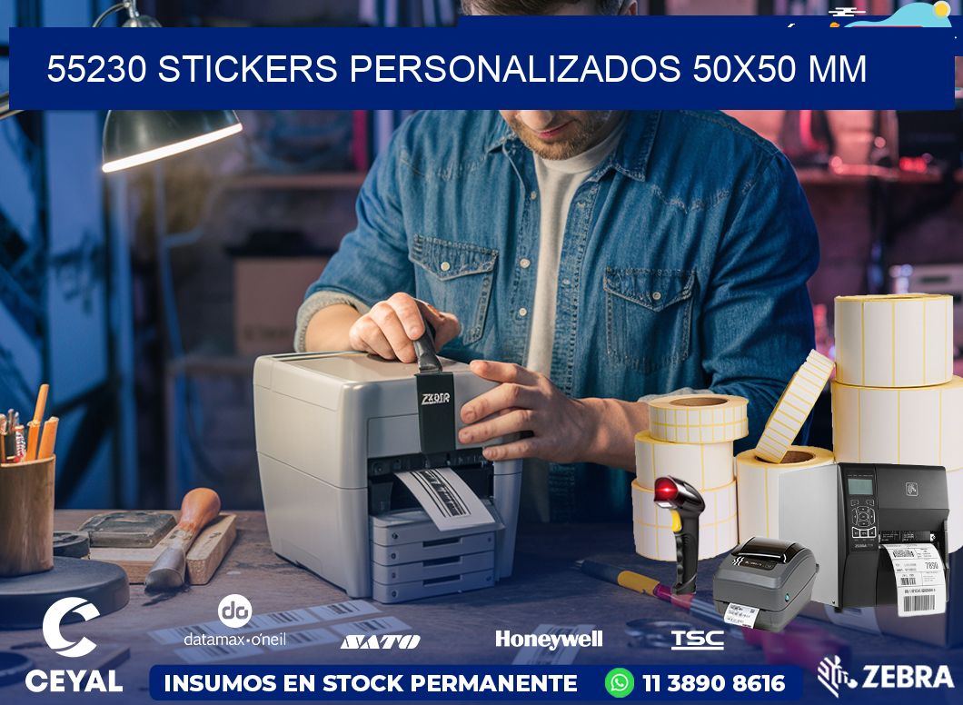 55230 STICKERS PERSONALIZADOS 50×50 mm