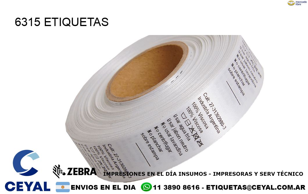 6315 ETIQUETAS