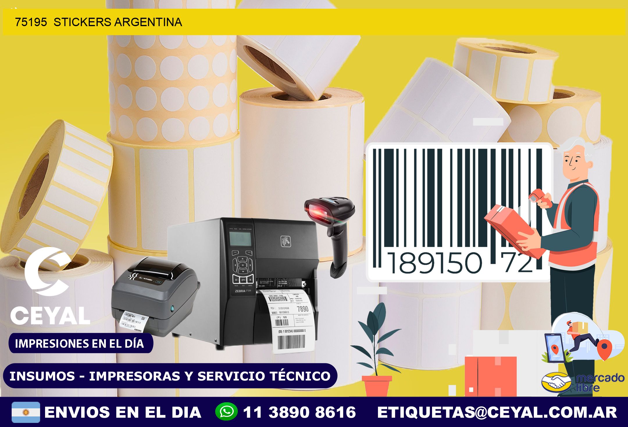 75195  Stickers Argentina