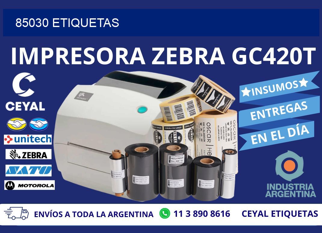 85030 ETIQUETAS