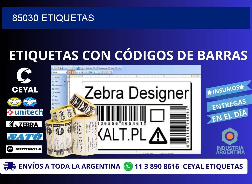 85030 ETIQUETAS