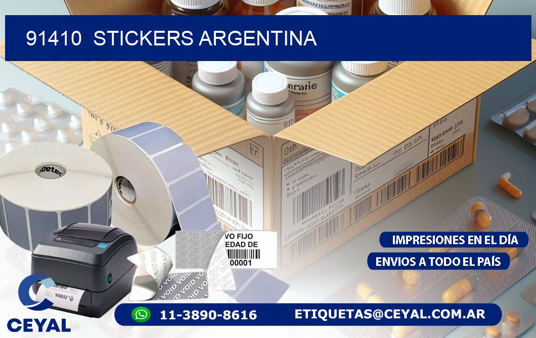 91410  Stickers Argentina