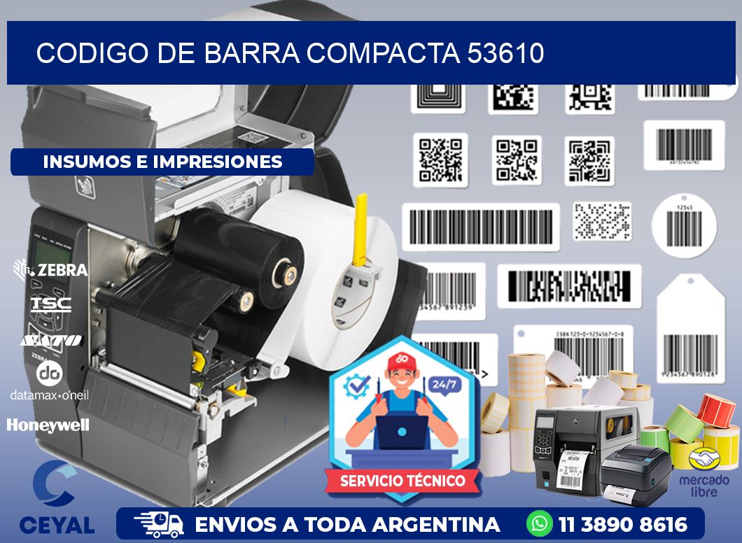 CODIGO DE BARRA COMPACTA 53610