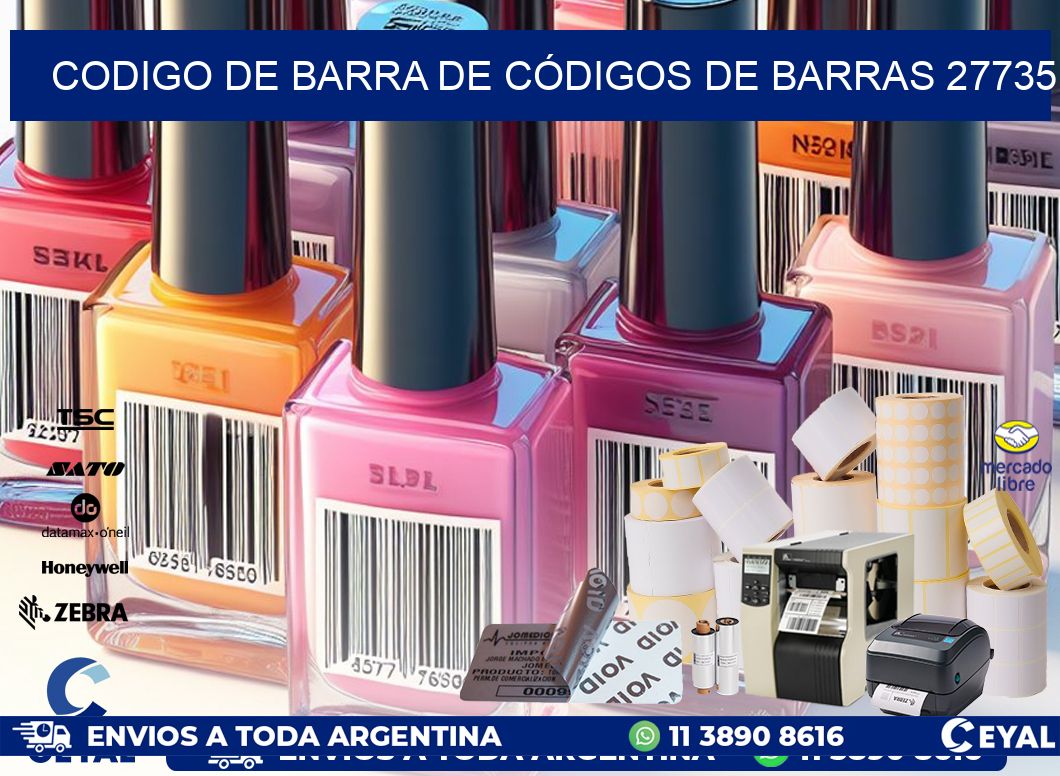 CODIGO DE BARRA DE CÓDIGOS DE BARRAS 27735