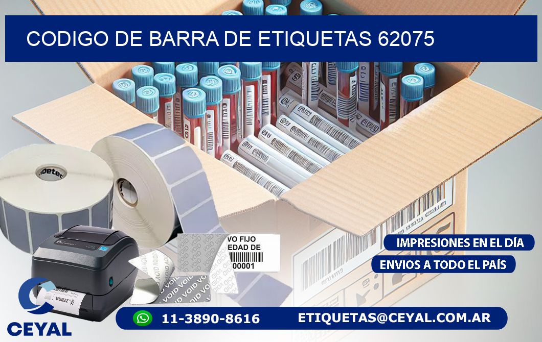 CODIGO DE BARRA DE ETIQUETAS 62075