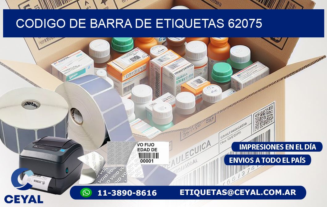 CODIGO DE BARRA DE ETIQUETAS 62075