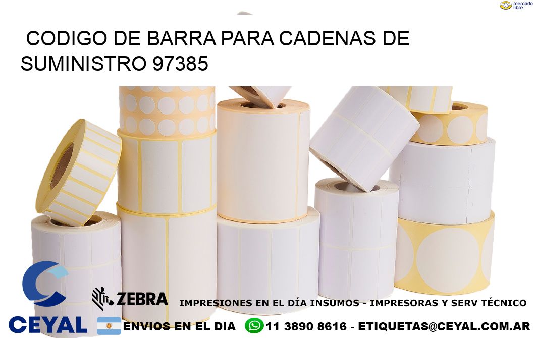 CODIGO DE BARRA PARA CADENAS DE SUMINISTRO 97385