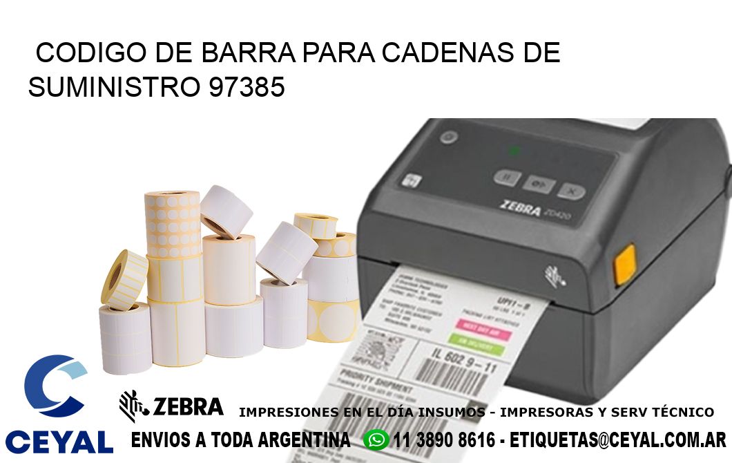 CODIGO DE BARRA PARA CADENAS DE SUMINISTRO 97385