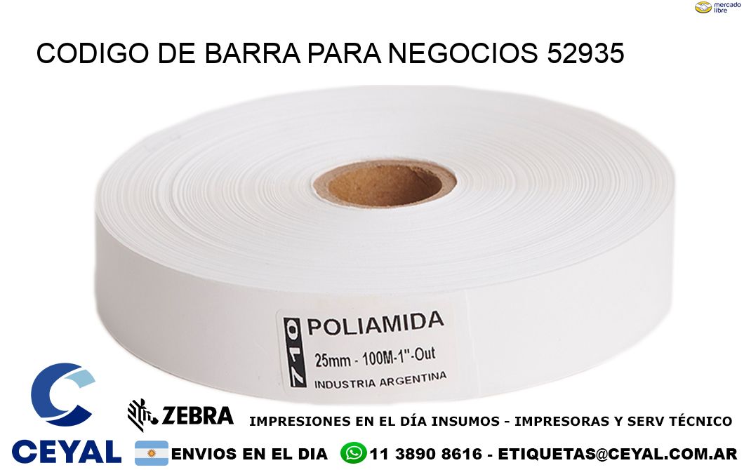 CODIGO DE BARRA PARA NEGOCIOS 52935