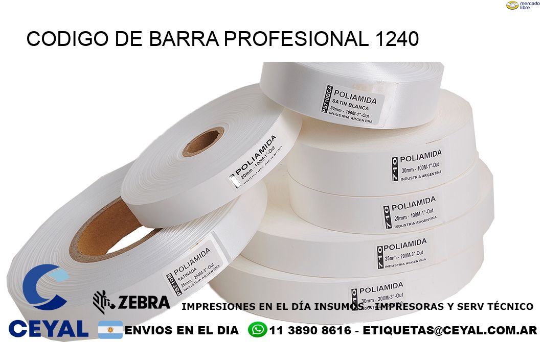 CODIGO DE BARRA PROFESIONAL 1240