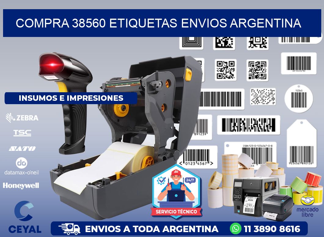 COMPRA 38560 ETIQUETAS ENVIOS ARGENTINA