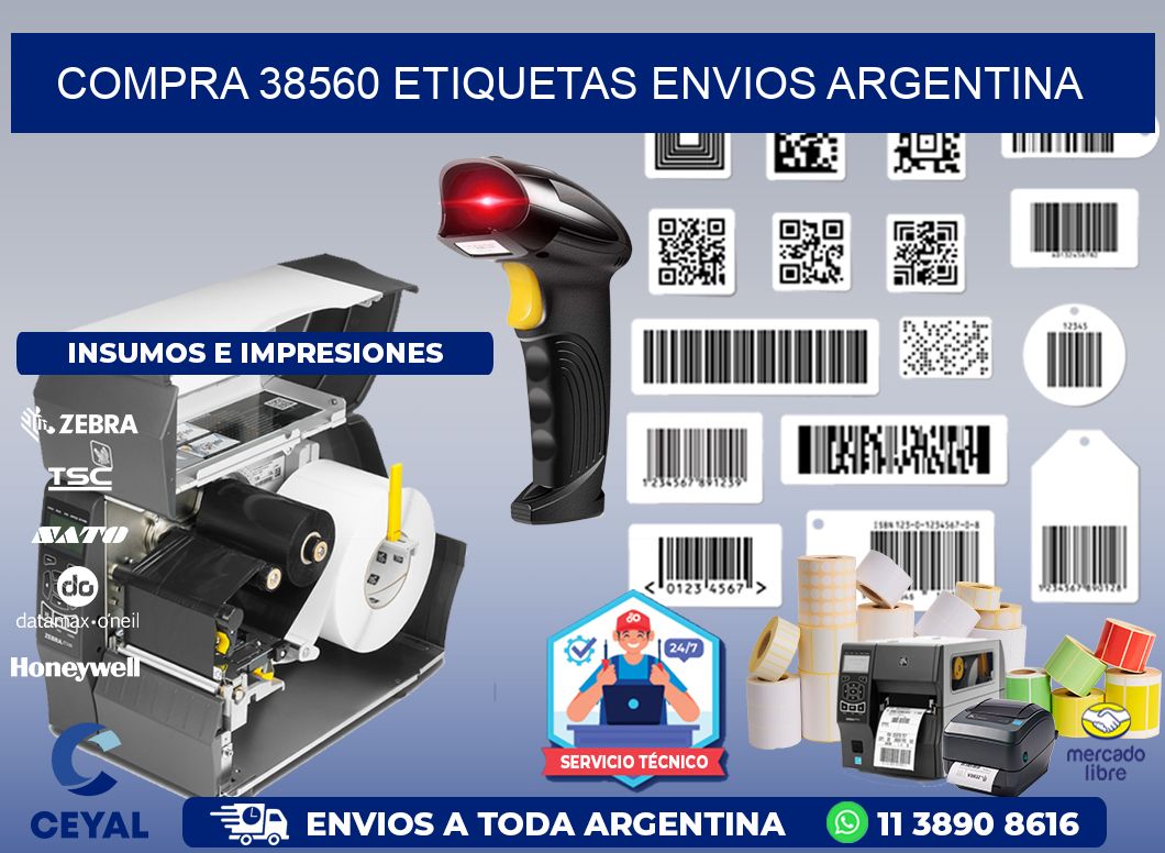 COMPRA 38560 ETIQUETAS ENVIOS ARGENTINA