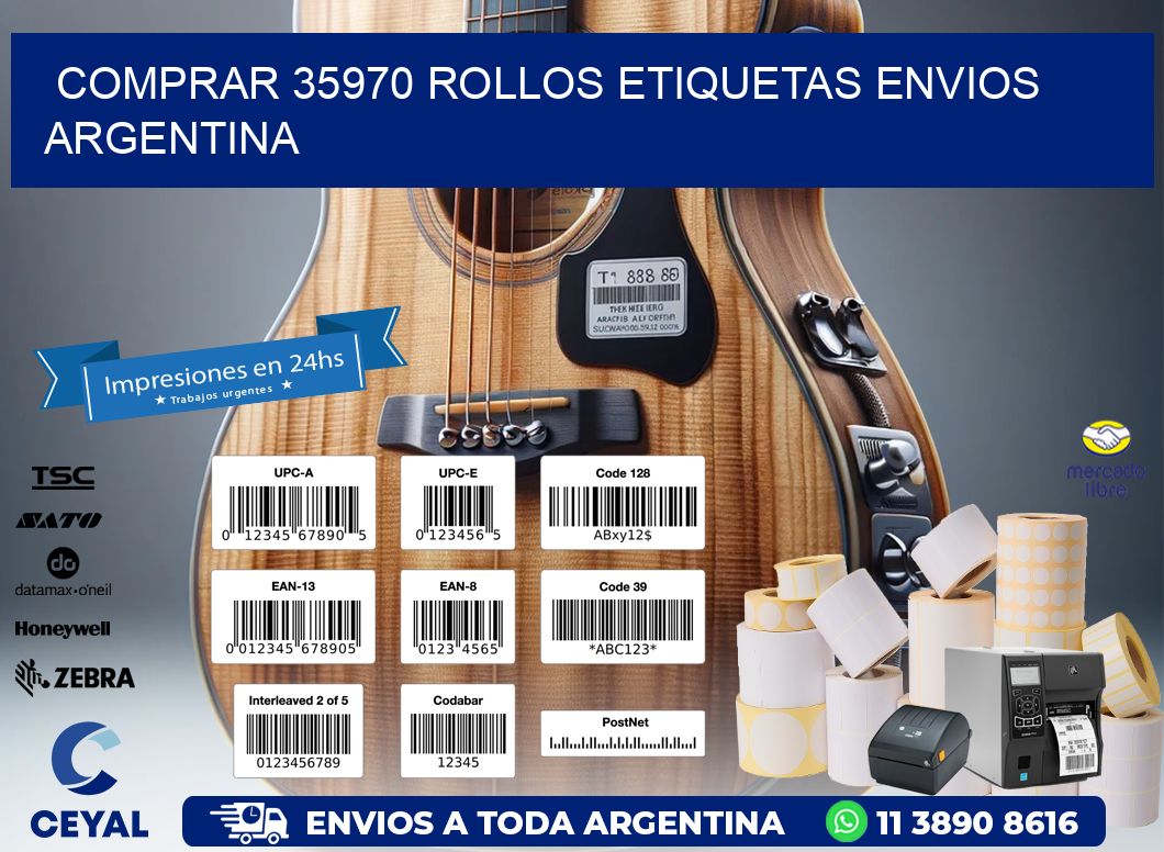 COMPRAR 35970 ROLLOS ETIQUETAS ENVIOS ARGENTINA