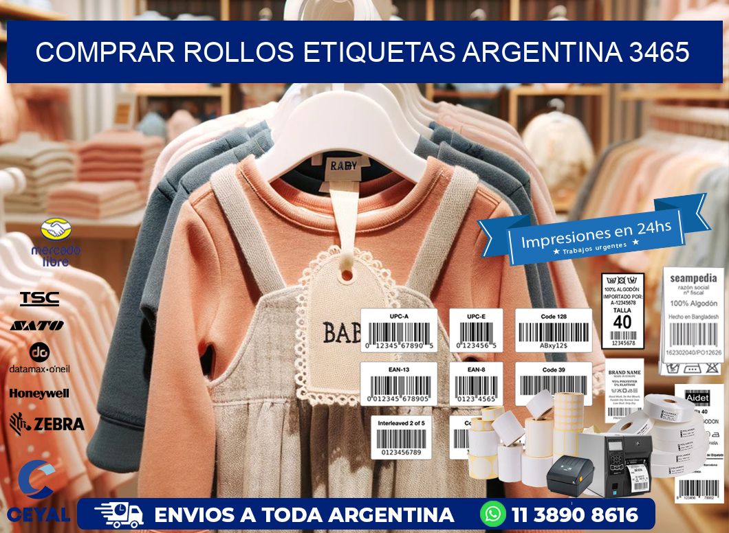 COMPRAR ROLLOS ETIQUETAS ARGENTINA 3465
