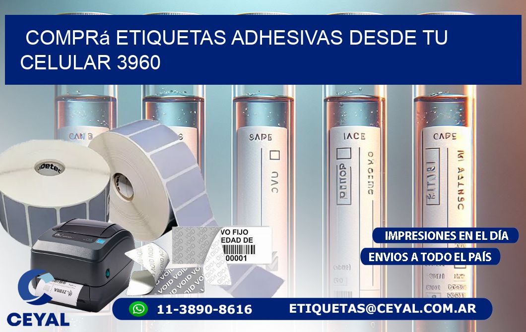 Comprá Etiquetas Adhesivas Desde tu Celular 3960