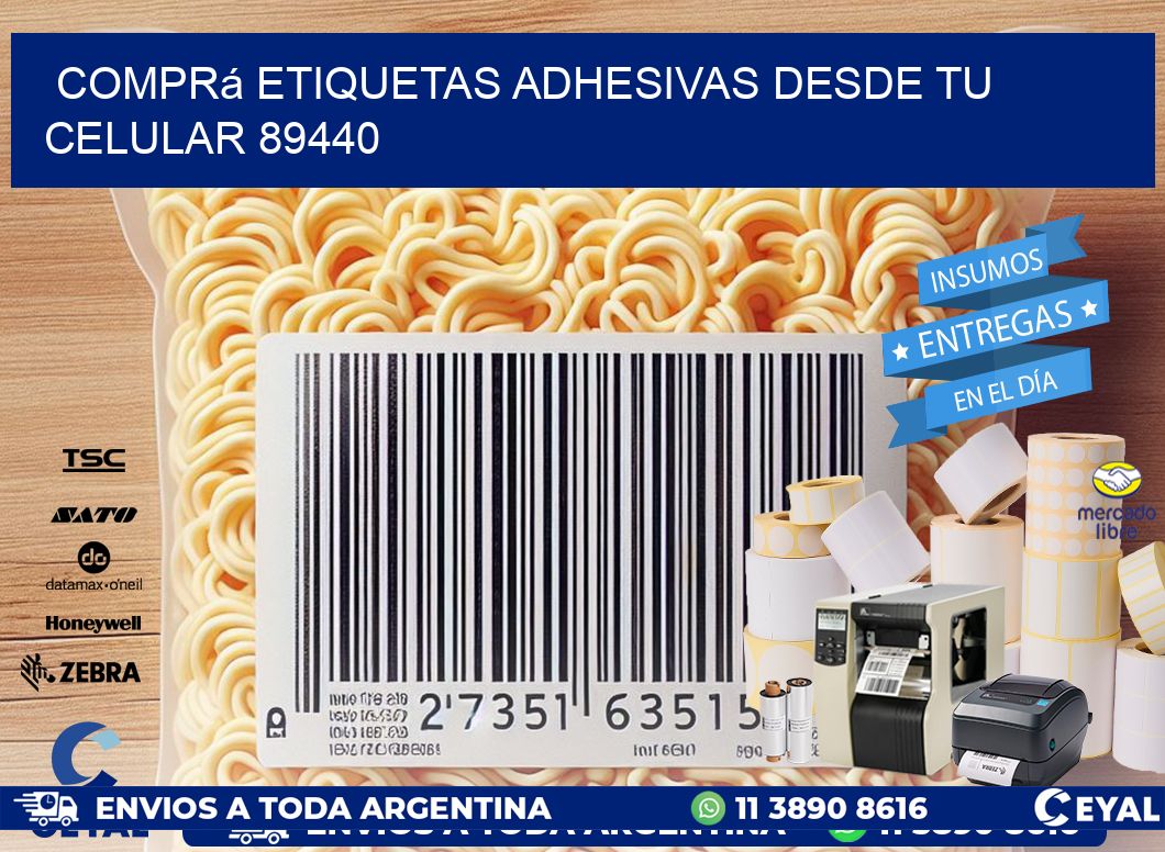 Comprá Etiquetas Adhesivas Desde tu Celular 89440