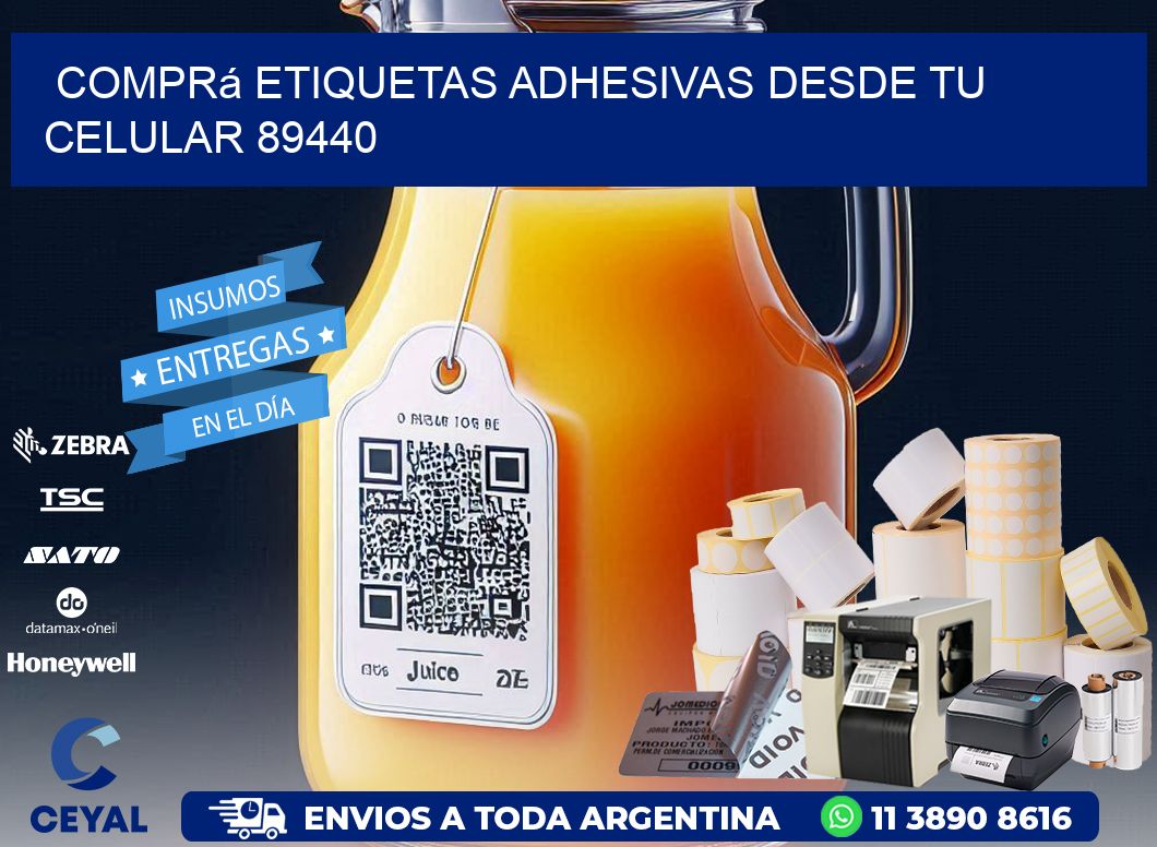 Comprá Etiquetas Adhesivas Desde tu Celular 89440