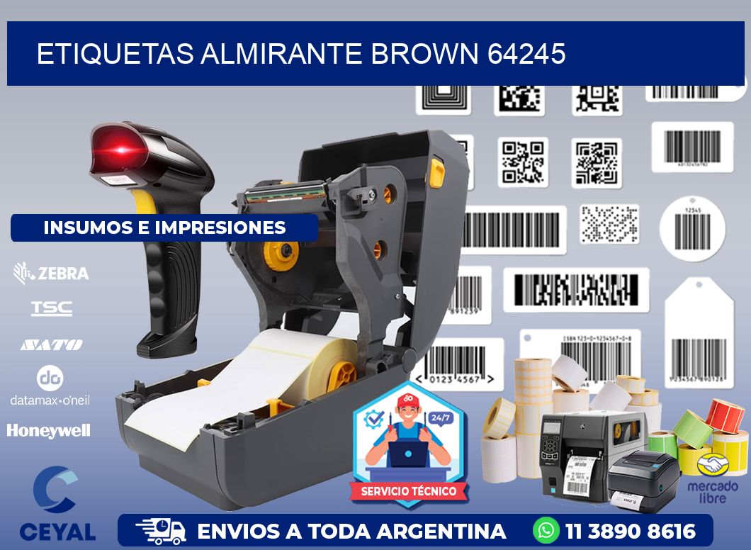 ETIQUETAS ALMIRANTE BROWN 64245