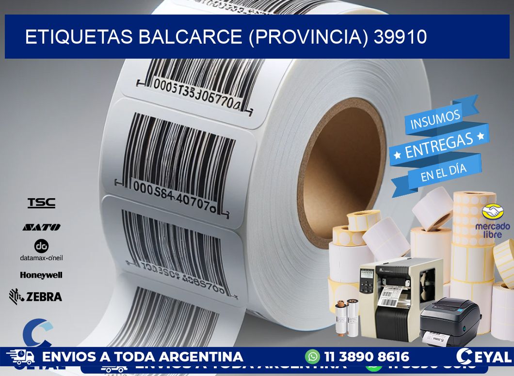 ETIQUETAS BALCARCE (PROVINCIA) 39910