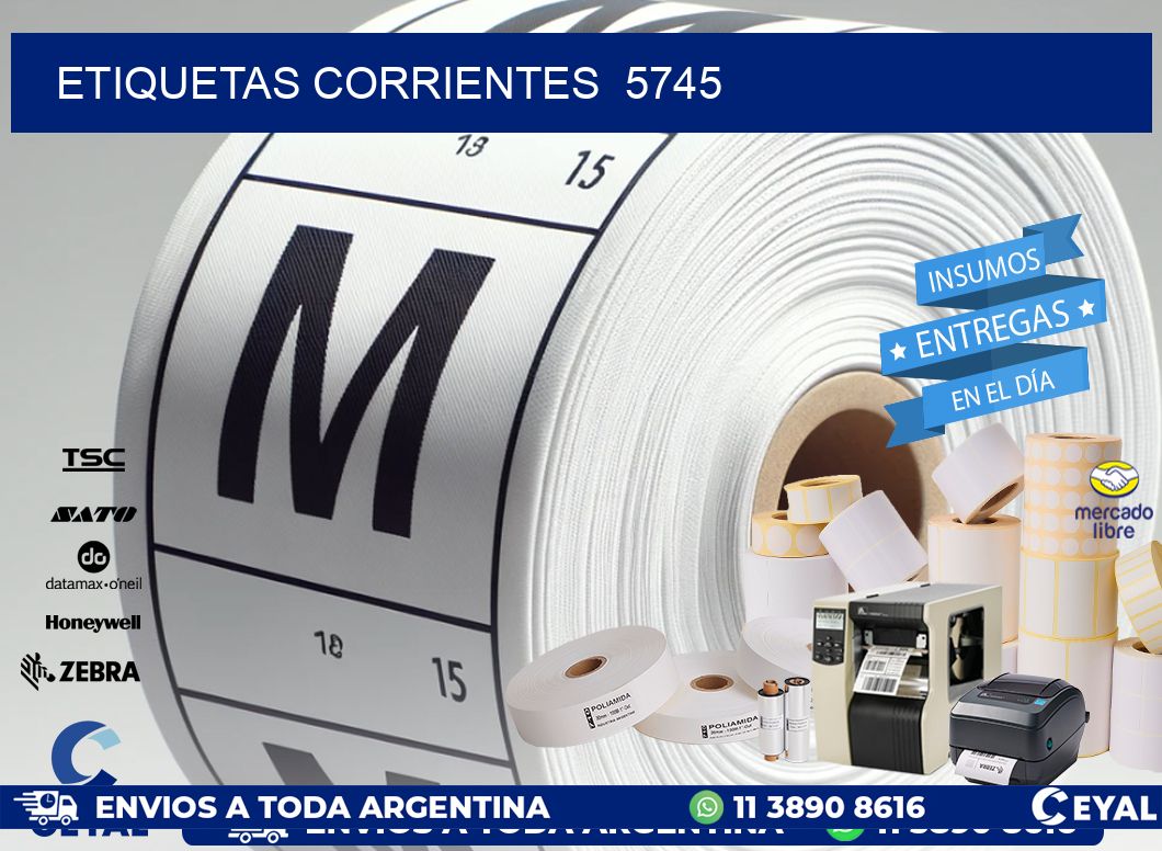 ETIQUETAS CORRIENTES  5745