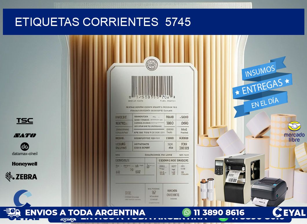 ETIQUETAS CORRIENTES  5745
