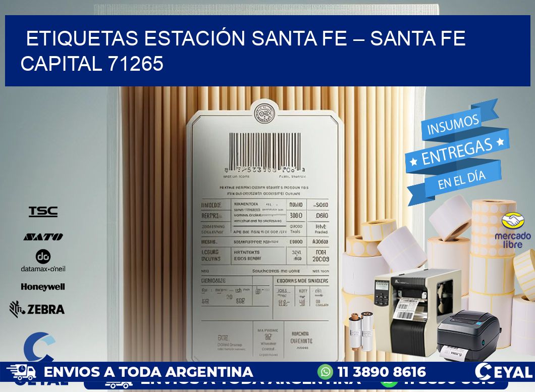 ETIQUETAS ESTACIÓN SANTA FE – SANTA FE CAPITAL 71265