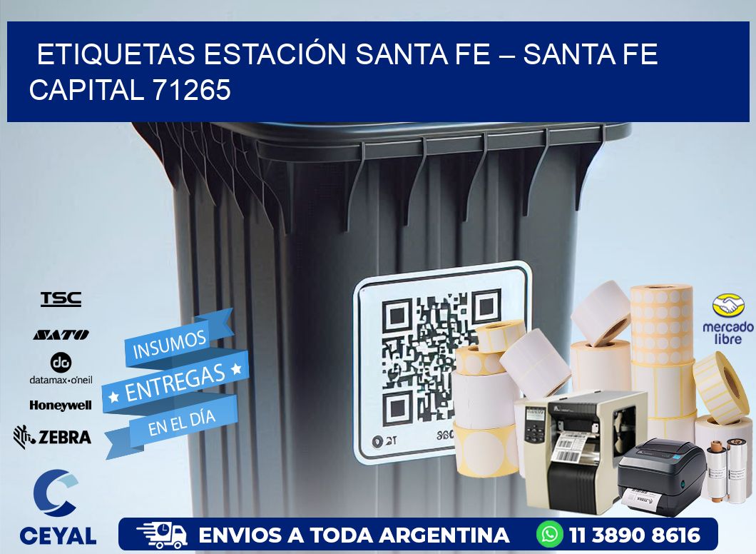 ETIQUETAS ESTACIÓN SANTA FE – SANTA FE CAPITAL 71265