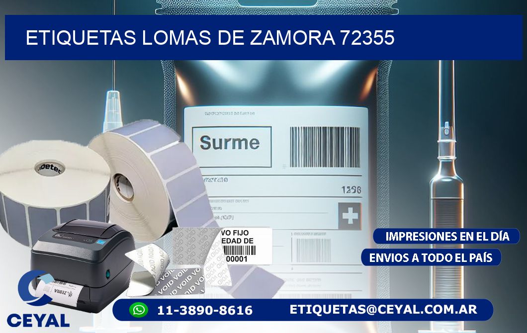 ETIQUETAS LOMAS DE ZAMORA 72355