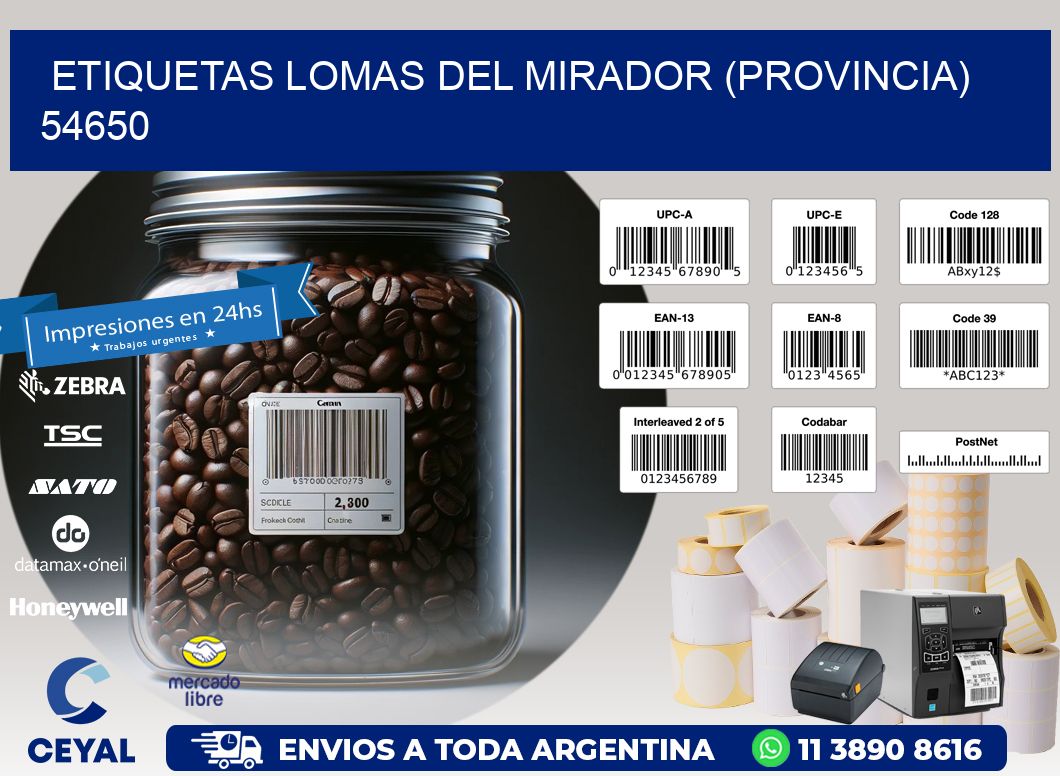ETIQUETAS LOMAS DEL MIRADOR (PROVINCIA) 54650