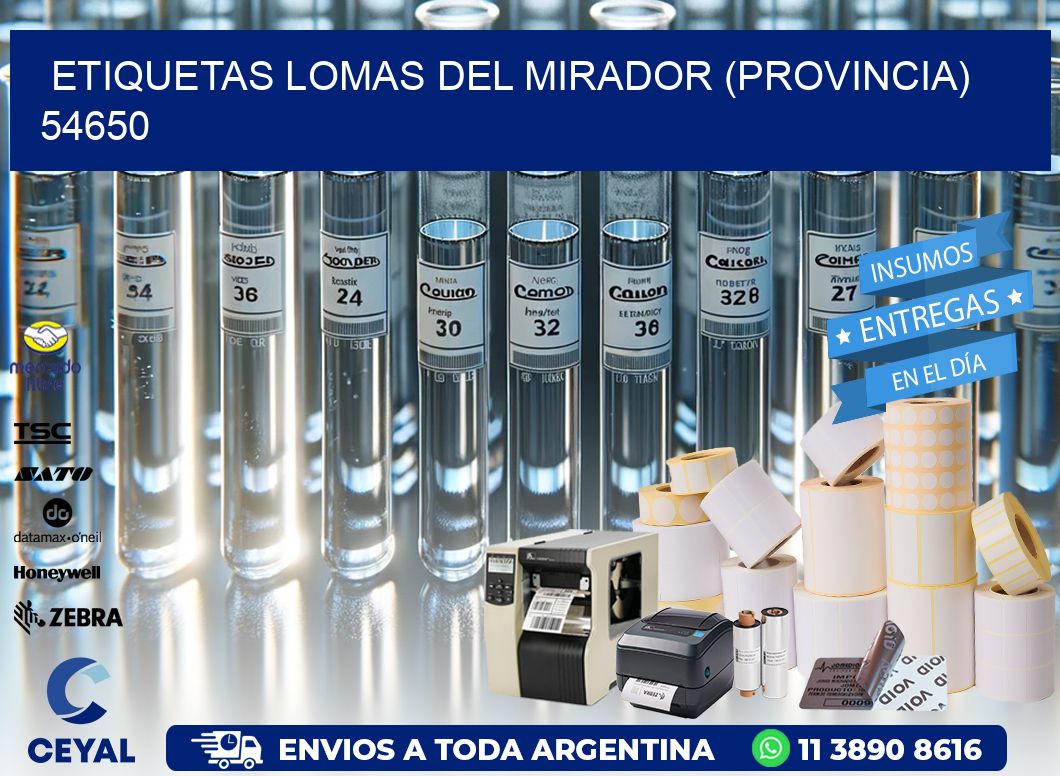 ETIQUETAS LOMAS DEL MIRADOR (PROVINCIA) 54650