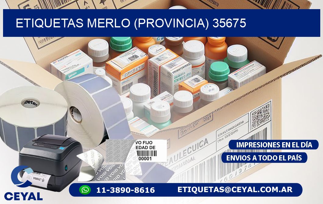 ETIQUETAS MERLO (PROVINCIA) 35675