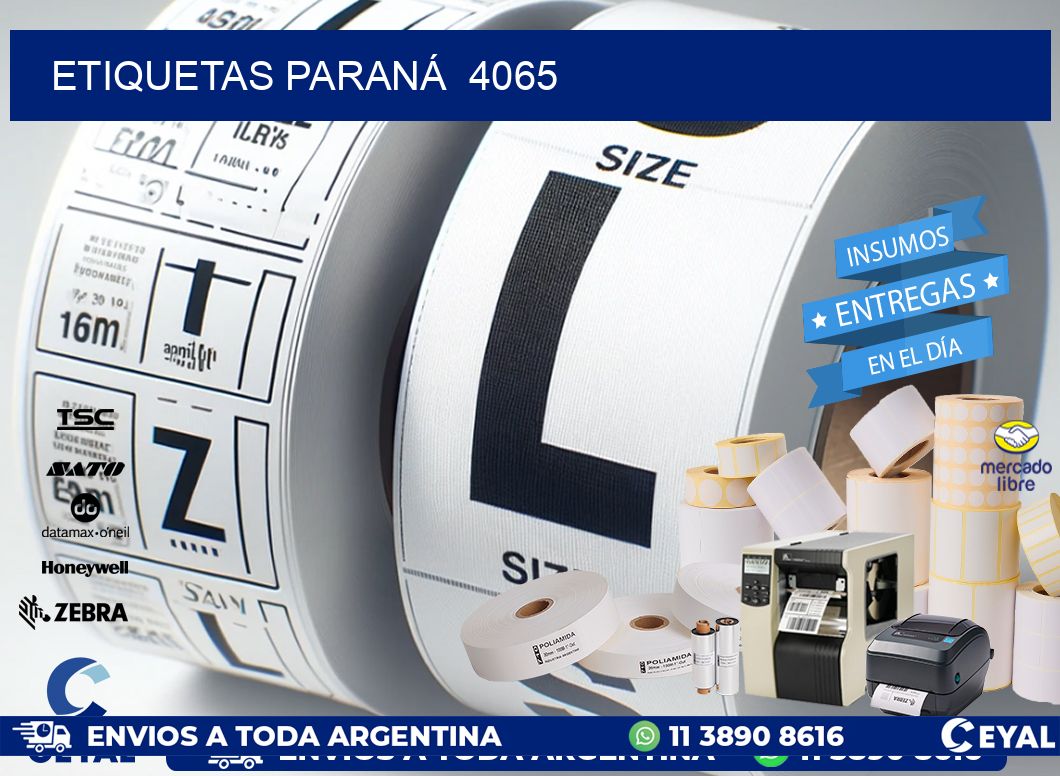 ETIQUETAS PARANÁ  4065