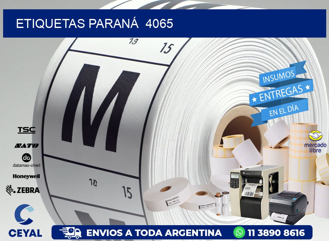 ETIQUETAS PARANÁ  4065