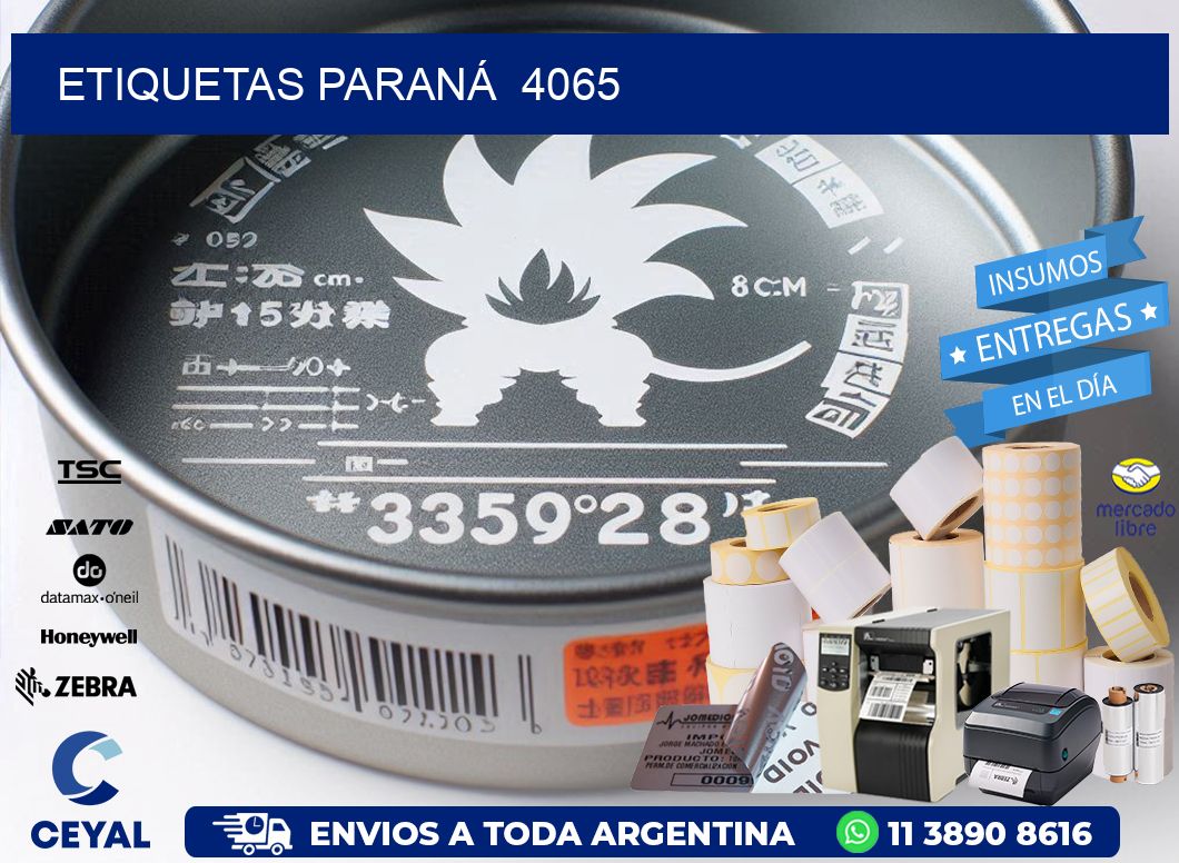 ETIQUETAS PARANÁ  4065