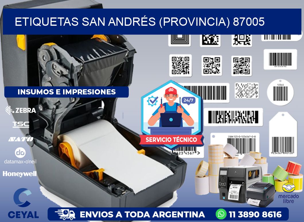 ETIQUETAS SAN ANDRÉS (PROVINCIA) 87005
