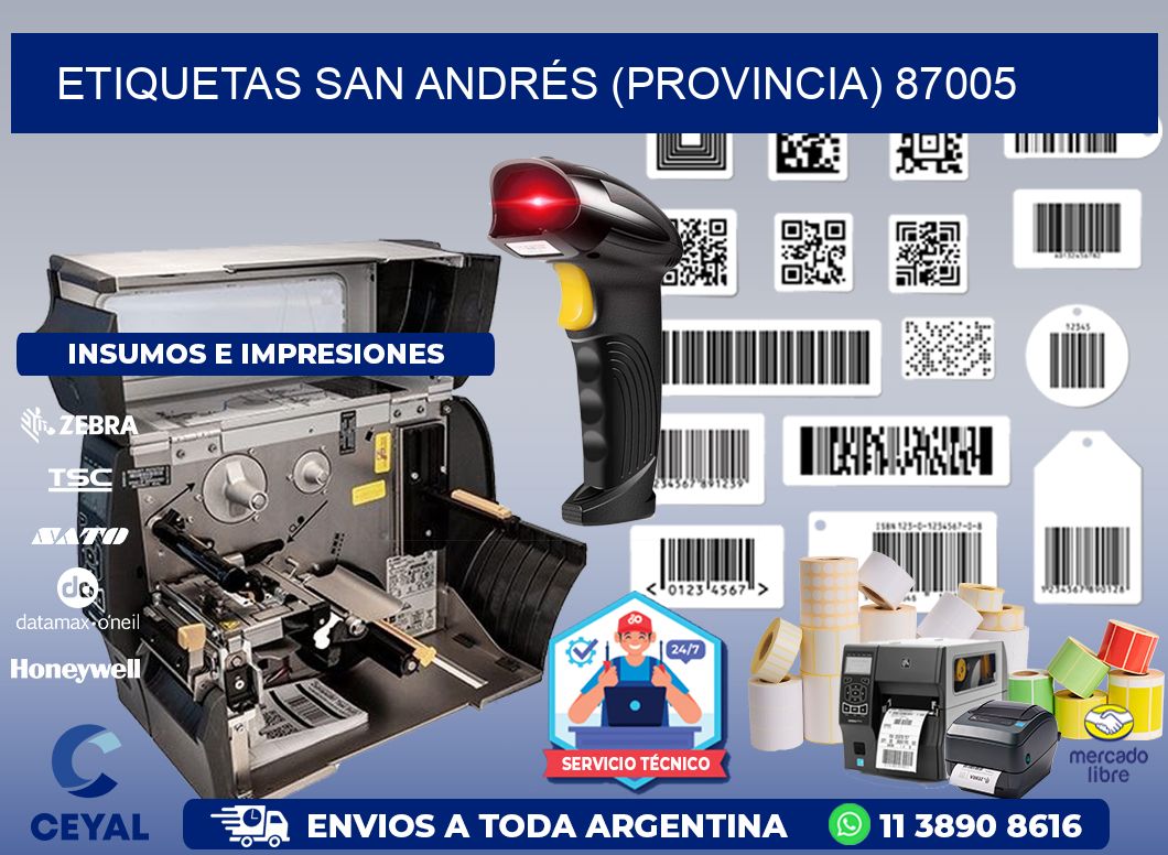 ETIQUETAS SAN ANDRÉS (PROVINCIA) 87005