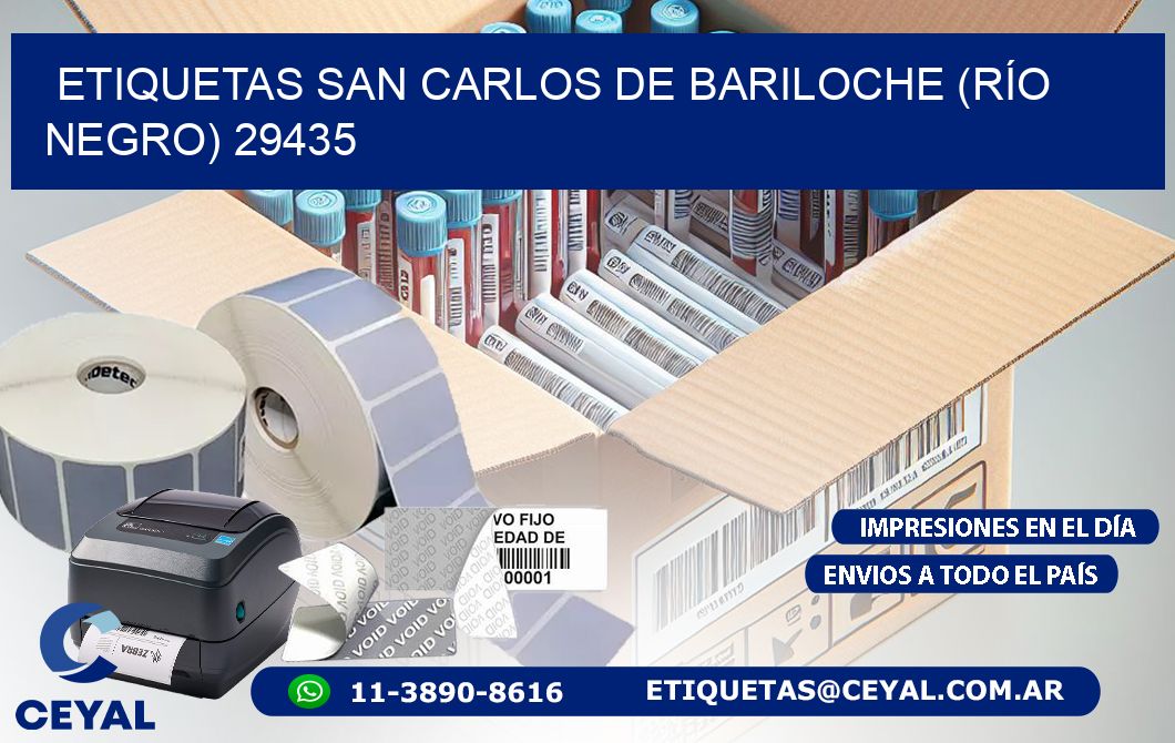 ETIQUETAS SAN CARLOS DE BARILOCHE (RÍO NEGRO) 29435
