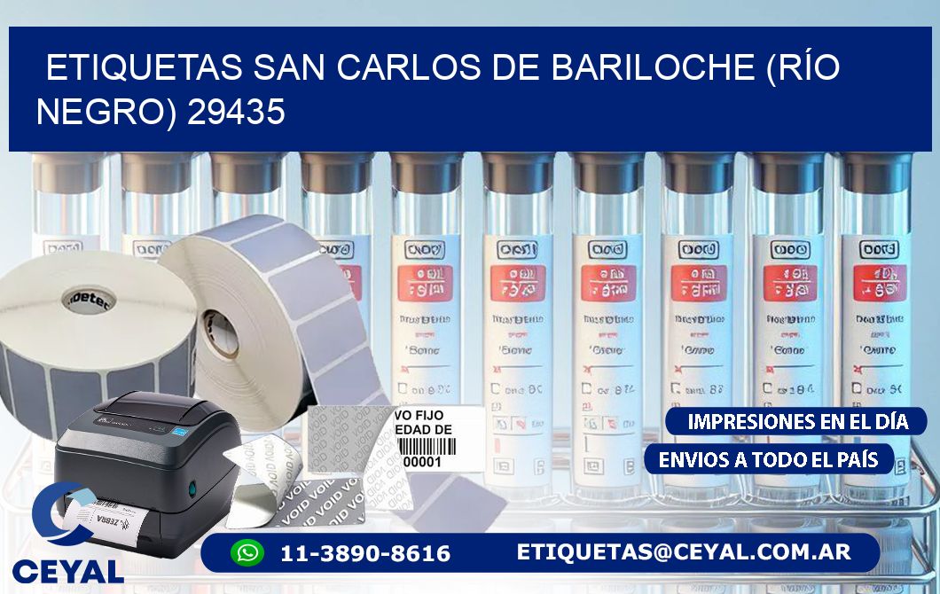 ETIQUETAS SAN CARLOS DE BARILOCHE (RÍO NEGRO) 29435