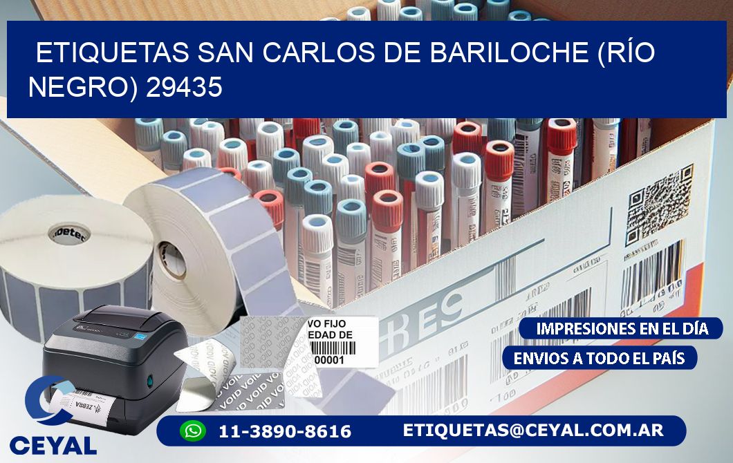 ETIQUETAS SAN CARLOS DE BARILOCHE (RÍO NEGRO) 29435