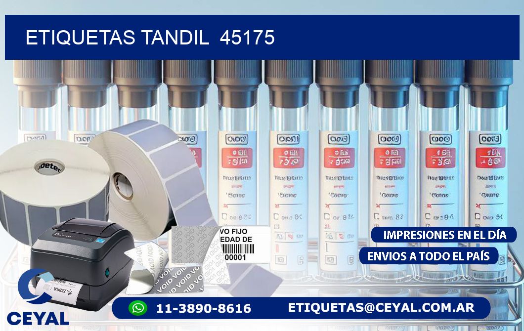 ETIQUETAS TANDIL  45175