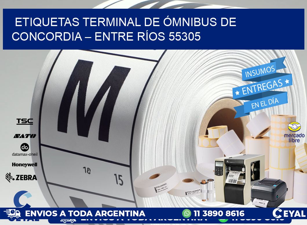 ETIQUETAS TERMINAL DE ÓMNIBUS DE CONCORDIA – ENTRE RÍOS 55305