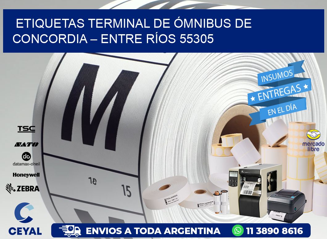 ETIQUETAS TERMINAL DE ÓMNIBUS DE CONCORDIA – ENTRE RÍOS 55305