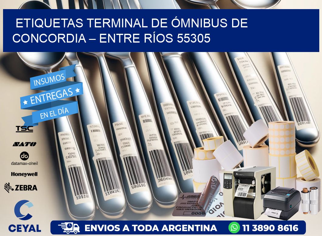ETIQUETAS TERMINAL DE ÓMNIBUS DE CONCORDIA – ENTRE RÍOS 55305