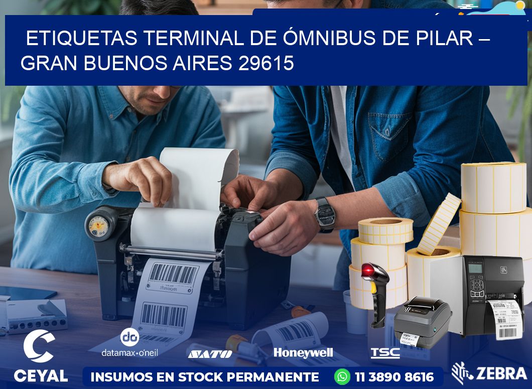 ETIQUETAS TERMINAL DE ÓMNIBUS DE PILAR – GRAN BUENOS AIRES 29615