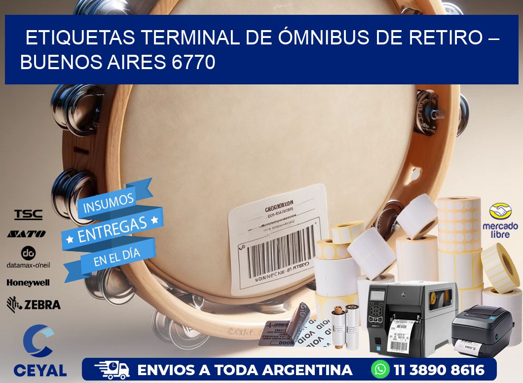 ETIQUETAS TERMINAL DE ÓMNIBUS DE RETIRO – BUENOS AIRES 6770