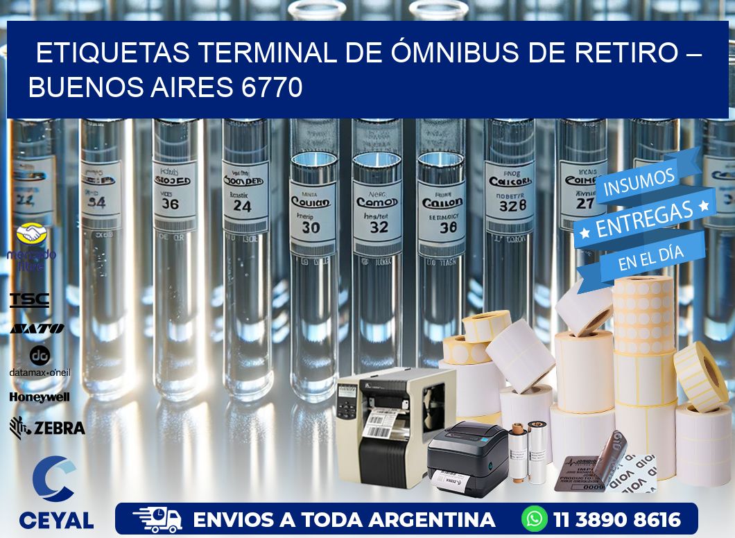 ETIQUETAS TERMINAL DE ÓMNIBUS DE RETIRO – BUENOS AIRES 6770