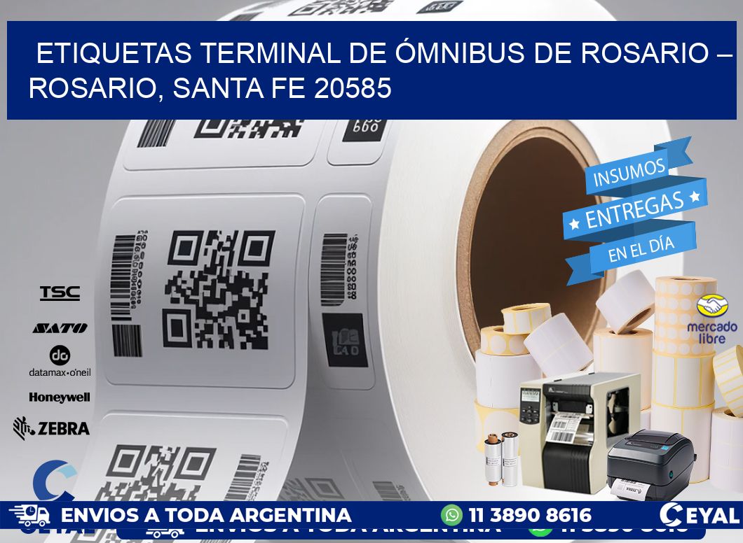 ETIQUETAS TERMINAL DE ÓMNIBUS DE ROSARIO – ROSARIO, SANTA FE 20585