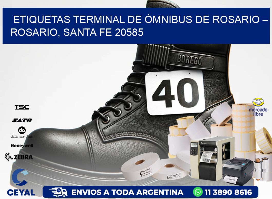ETIQUETAS TERMINAL DE ÓMNIBUS DE ROSARIO – ROSARIO, SANTA FE 20585